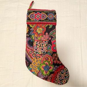Rare Vera Bradley Symphony in Hue Quilted Christmas Stocking
